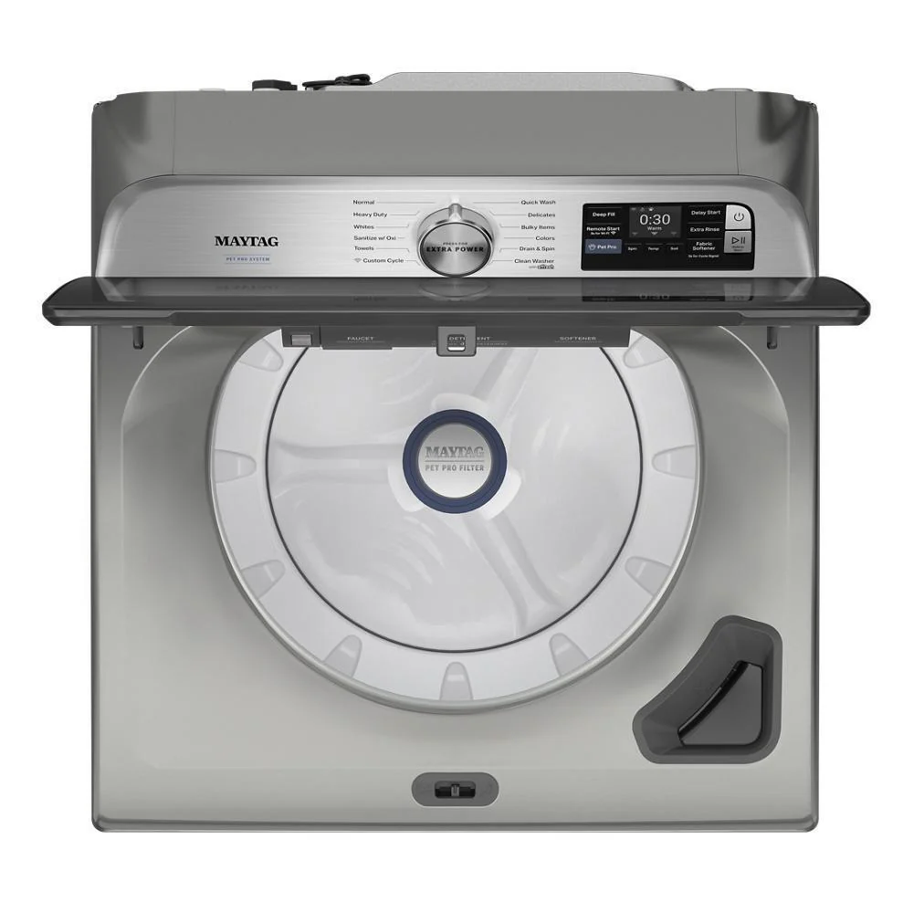 Maytag MTW7205RR 5.2 Cu. Ft. Pet Pro Top Load Agitator Washer with Extra Power and Sanitize Cycle with Oxi - Image 7