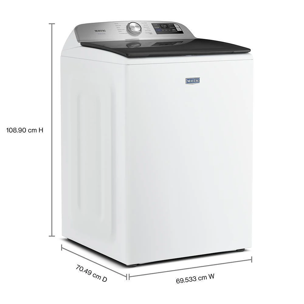 Maytag MTW7205RW 5.2 Cu. Ft. Pet Pro Top Load Agitator Washer with Extra Power and Sanitize Cycle with Oxi - Image 2