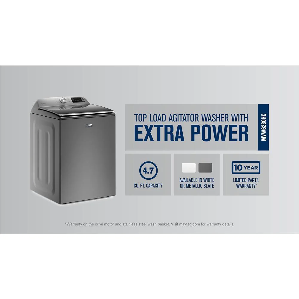Maytag MVW6230HC Smart Top Load Washer with Extra Power - 4.7 cu. ft. - Image 7