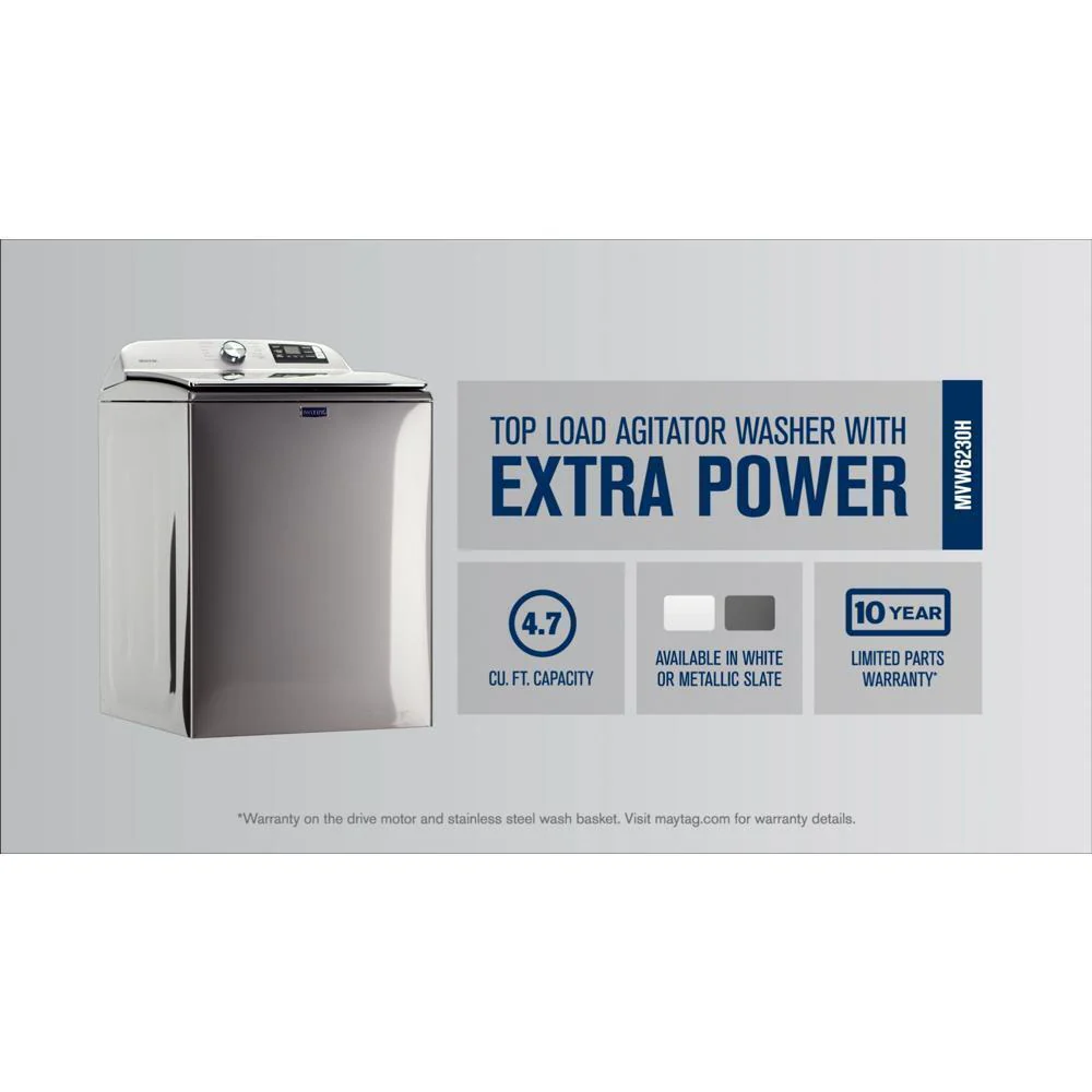 Maytag MVW6230HC Smart Top Load Washer with Extra Power - 4.7 cu. ft. - Image 9