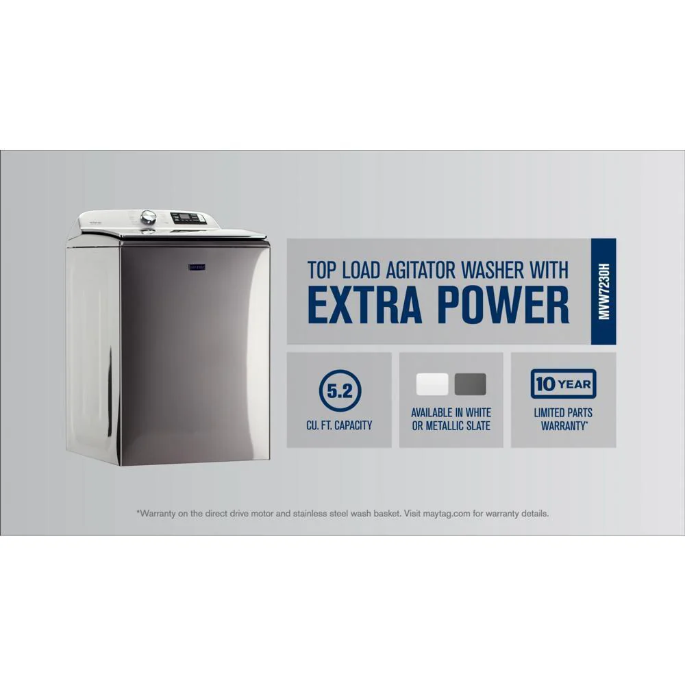 Maytag MVW7230HC Smart Top Load Washer with Extra Power - 5.2 cu. ft. - Image 11