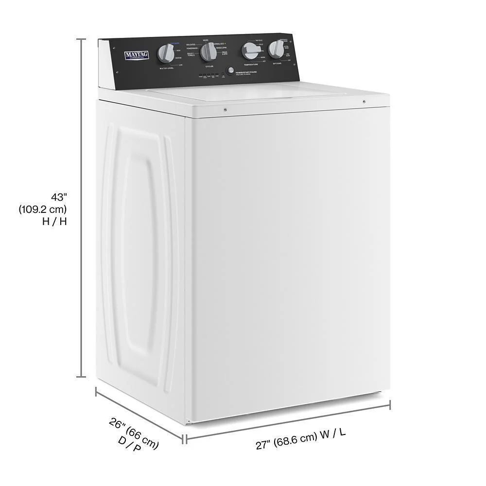Maytag MVWP585GW Commercial-Grade Residential Agitator Washer - 3.5 cu. ft. - Image 7