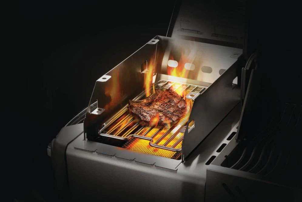 Napoleon Bbq 71301 Side Burner Windshield - Large with Skewer Rack - Image 6