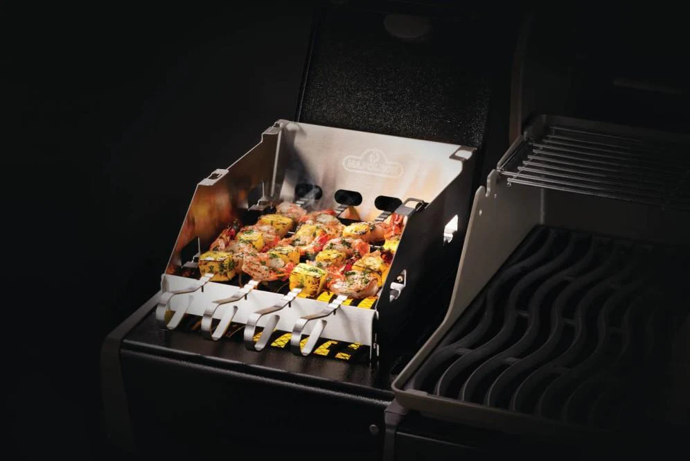 Napoleon Bbq 71302 Side Burner Windshield - Small with Skewer Rack - Image 5