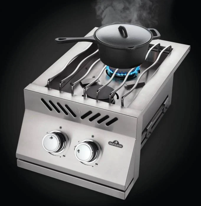 Napoleon Bbq BI12RTNSS Built-in 500 Series Inline Dual Range Top Burner with Stainless Steel Cover , Natural Gas, Stainless Steel - Image 6