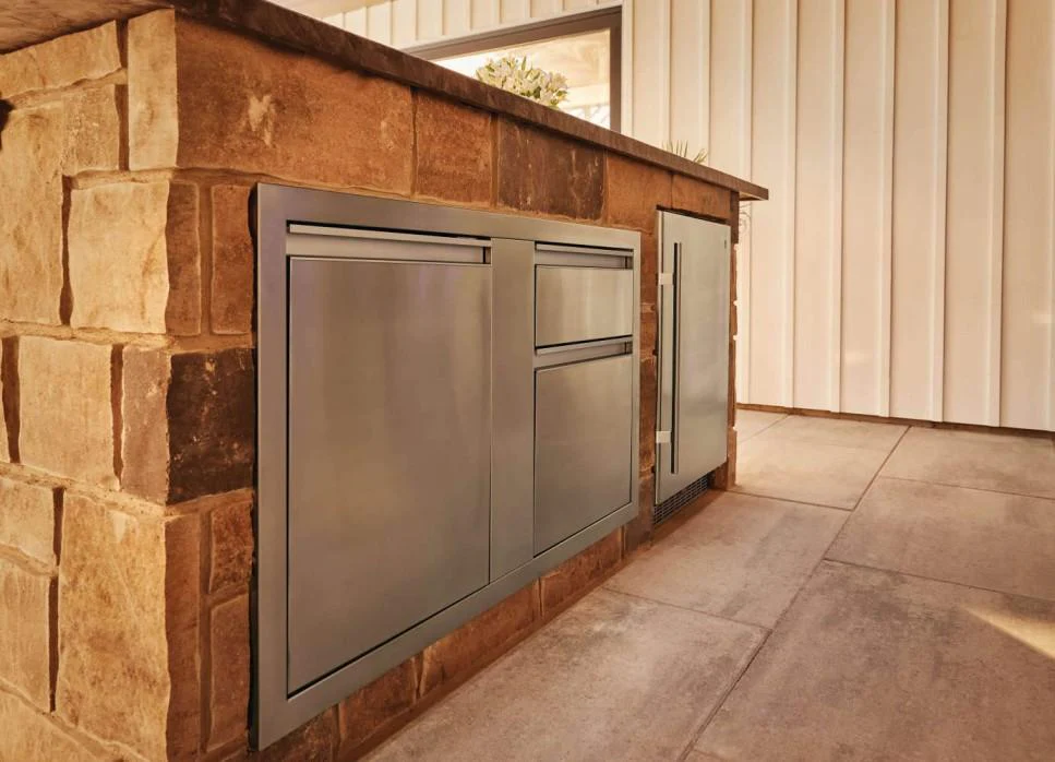 Napoleon Bbq BI42241D1W 42 x 24 inch Large Door & Waste Bin Drawer and Waste Bin Drawer, Stainless Steel - Image 2