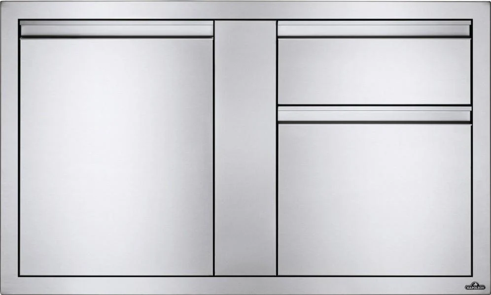 Napoleon Bbq BI42241D2DR 42 x 24 inch Large Single Door & Standard Drawer and Standard Drawer, Stainless Steel - Image 2