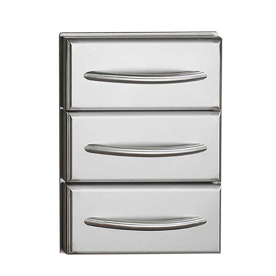Napoleon Bbq N3700360 Flat Stainless Steel Built-In Triple Drawer Set