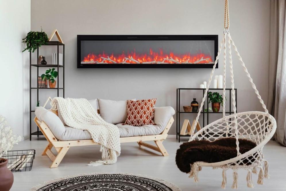 Napoleon Bbq NEFL60CFH1 Entice 60 Wall-Hanging Electric Fireplace - Image 2
