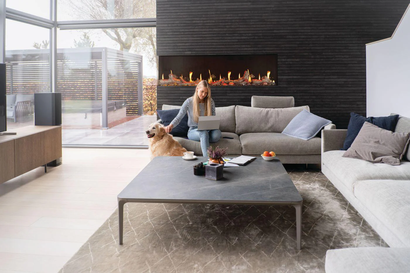 Napoleon Bbq NEFL65LCD3SV Luminex 65 LCD Electric Linear Built-in Fireplace - Image 6
