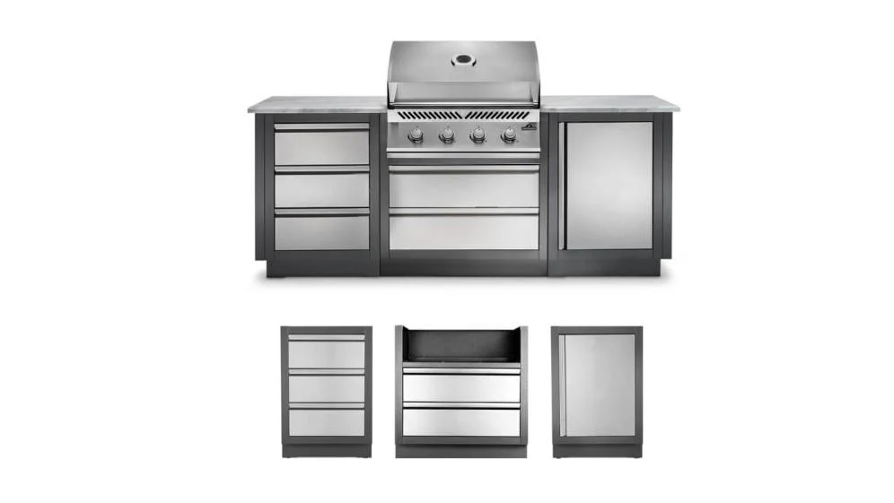 Napoleon Bbq ODK100BI32PSS OASIS 100 Outdoor Kitchen, Built-in 500 Series 32 with Soft Close Doors , Propane, Stainless Steel - Image 2
