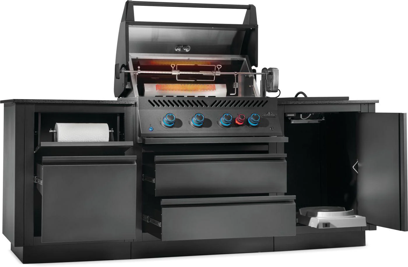 Napoleon Bbq ODK300BIG32RBPMK1 OASIS 300 Outdoor Kitchen, Built-in 700 Series 32 With Soft Close , Propane, Matte/Matt Black - Image 3