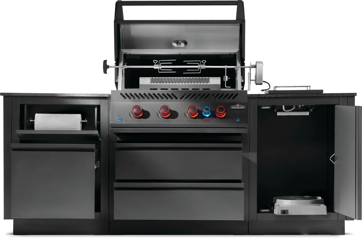Napoleon Bbq ODK300BIG32RBPMK1 OASIS 300 Outdoor Kitchen, Built-in 700 Series 32 With Soft Close , Propane, Matte/Matt Black - Image 4