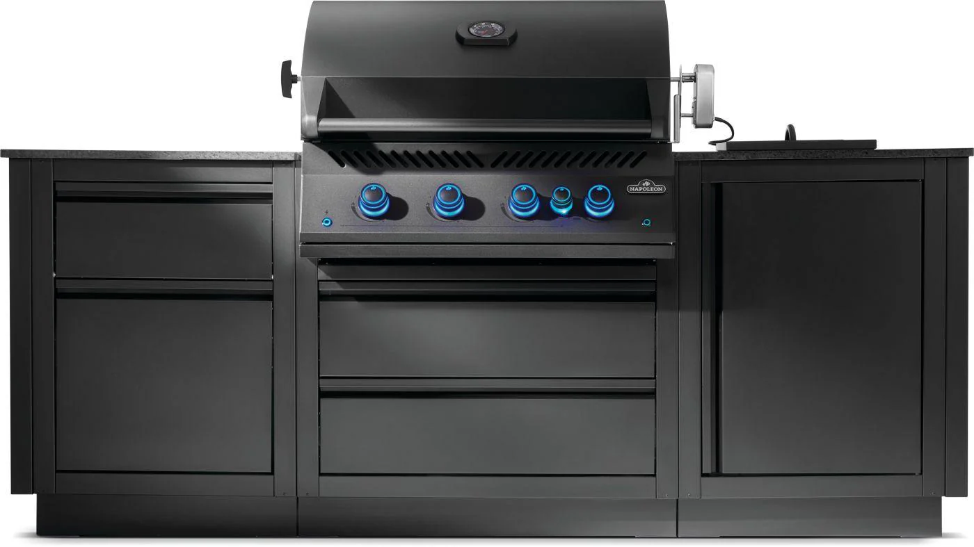 Napoleon Bbq ODK300BIG32RBPMK1 OASIS 300 Outdoor Kitchen, Built-in 700 Series 32 With Soft Close , Propane, Matte/Matt Black - Image 6