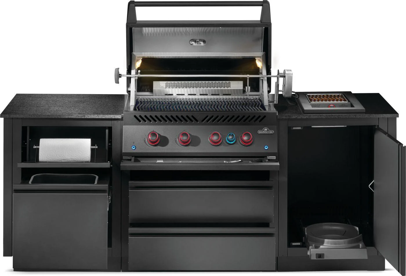 Napoleon Bbq ODK300BIG32RBPMK1 OASIS 300 Outdoor Kitchen, Built-in 700 Series 32 With Soft Close , Propane, Matte/Matt Black - Image 9