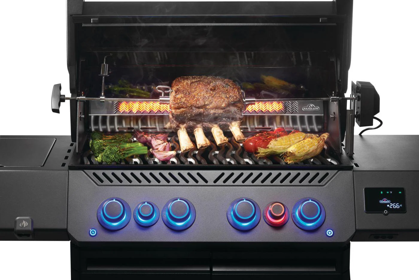 Napoleon Bbq P500VXRSIBNKPHM Phantom Prestige 500 Connected RSIB with Infrared Side and Rear Burner , Natural Gas, Matte/Matt Black - Image 9