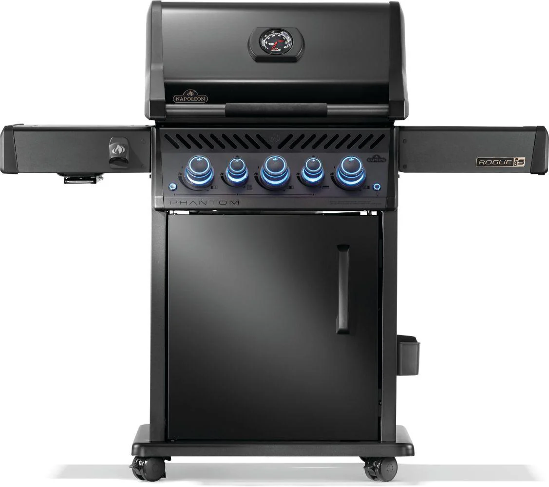 Napoleon Bbq RPS425RSIBNK2PHM Phantom Rogue PRO-S 425 RSIB with Infrared Side and Rear Burner , Natural Gas, Matte/Matt Black