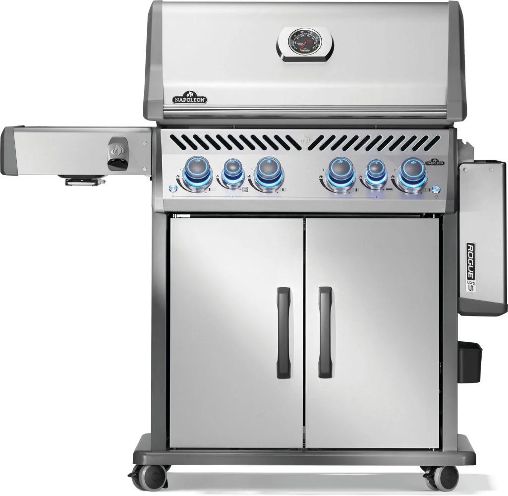 Napoleon Bbq RPS525RSIBNSS2 Rogue PRO-S 525 RSIB with Infrared Side and Rear Burner , Natural Gas, Stainless Steel - Image 7