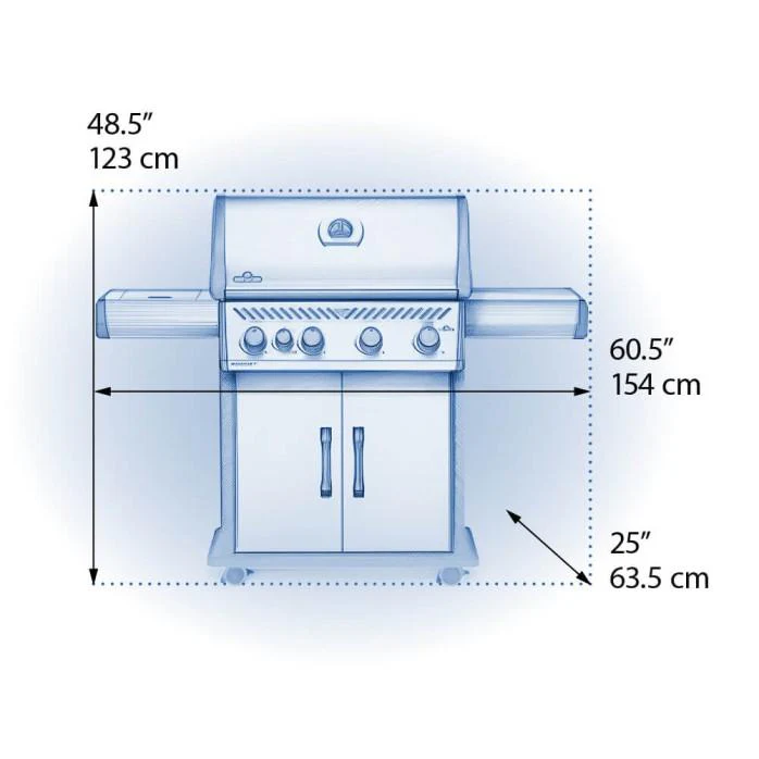 Napoleon Bbq RSE525RSIBPSS1 Rogue SE 525 RSIB with Infrared Side and Rear Burner , Propane, Stainless Steel - Image 2