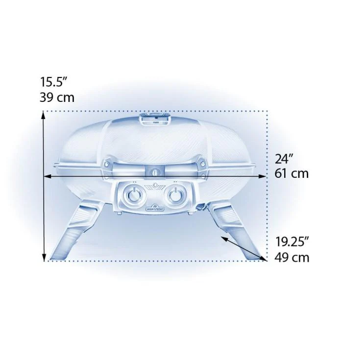 Napoleon Bbq TQ285RD1A TravelQ 285 with Griddle , Propane, Red - Image 2