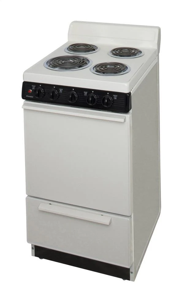 Premier EAK100TP0 20 in. Freestanding Electric Range in Biscuit - Image 3