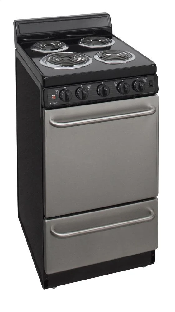 Premier EAK600BP 20 in. Freestanding Electric Range in Stainless Steel - Image 2
