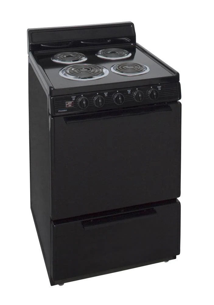 Premier ECK100BP 24 in. Freestanding Electric Range in Black - Image 2
