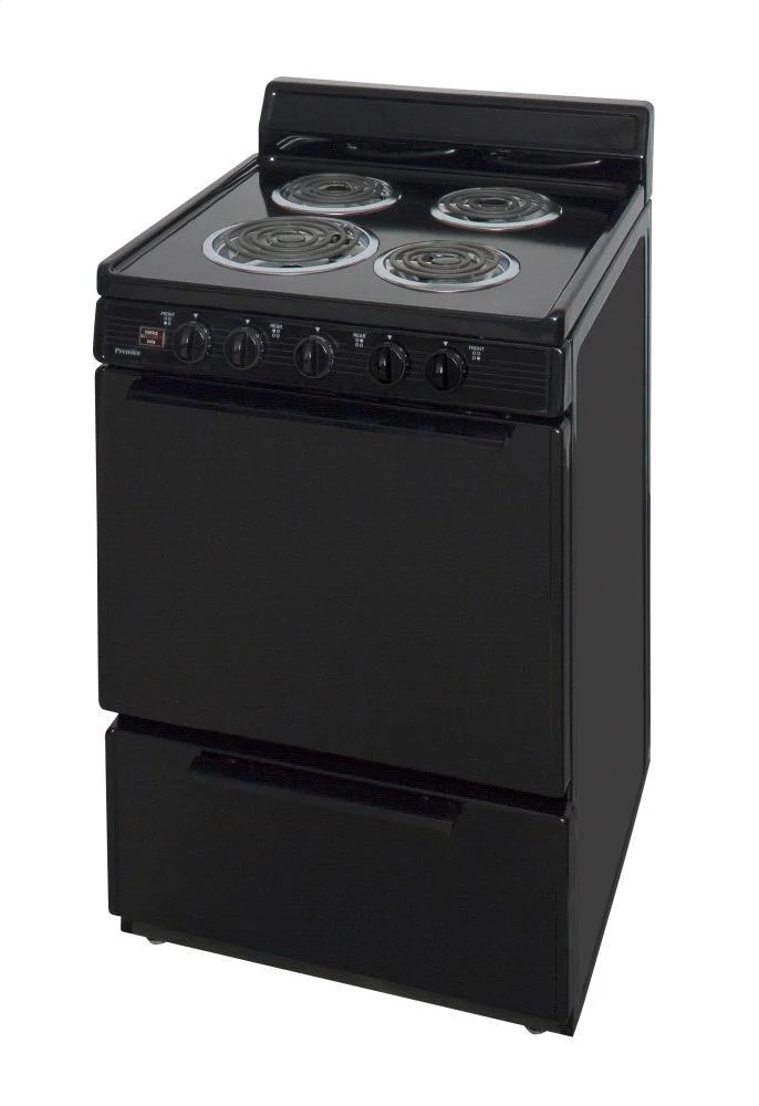Premier ECK100BP 24 in. Freestanding Electric Range in Black - Image 3