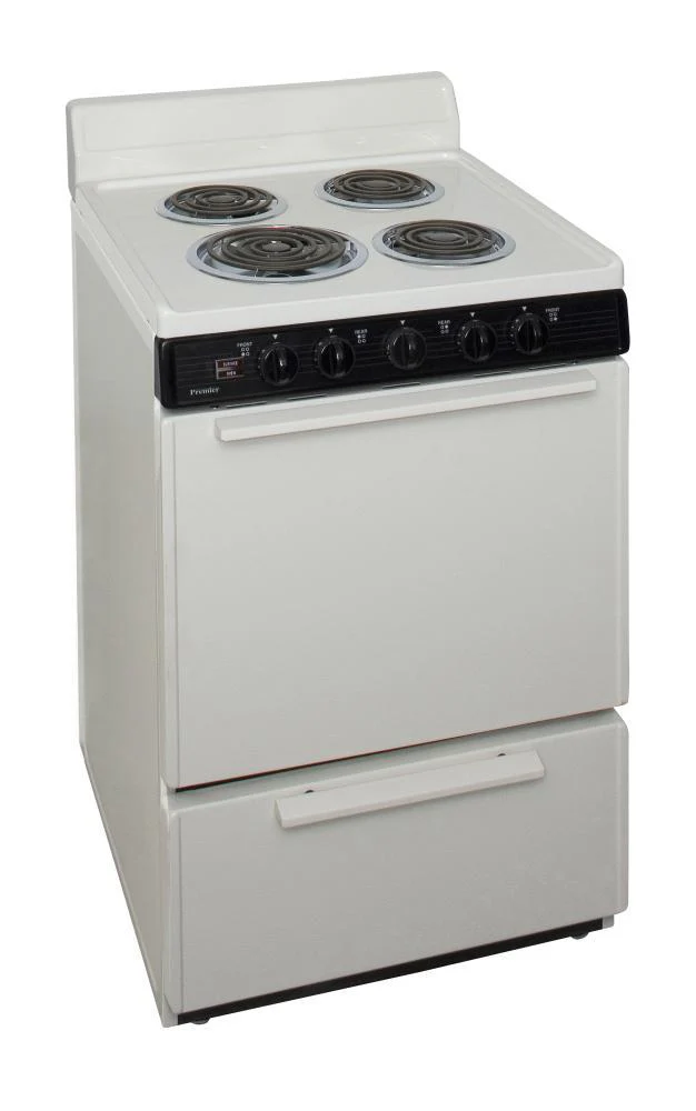 Premier ECK100TP0 24 in. Freestanding Electric Range in Biscuit - Image 2