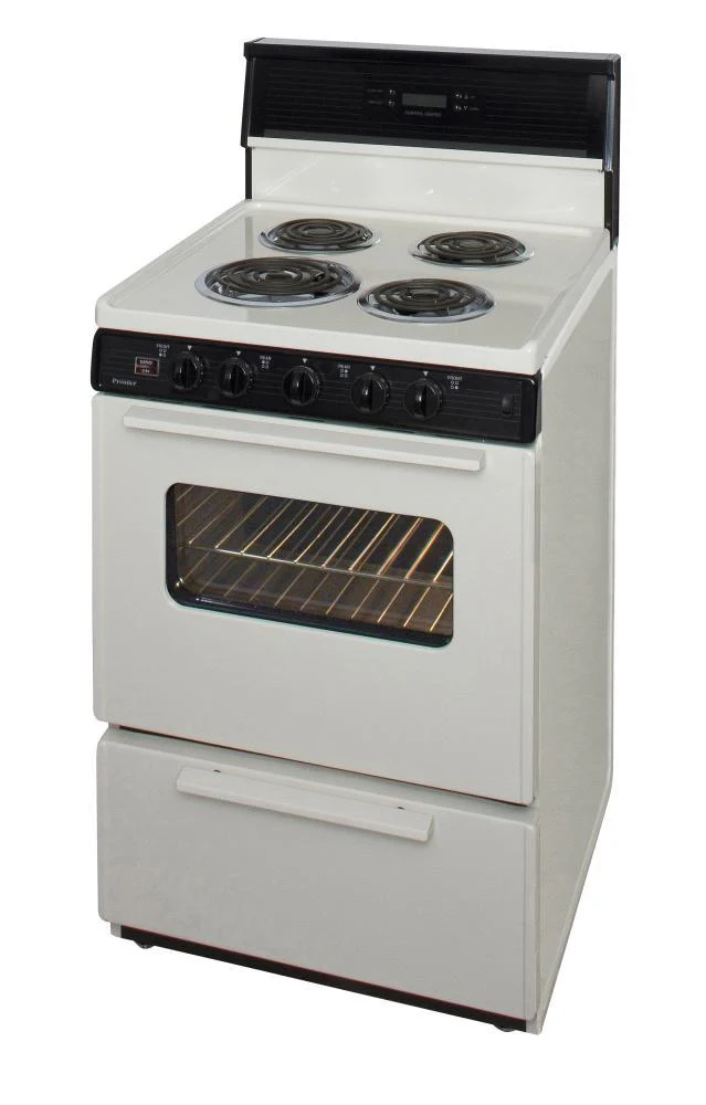 Premier ECK240TP 24 in. Freestanding Electric Range in Biscuit - Image 3