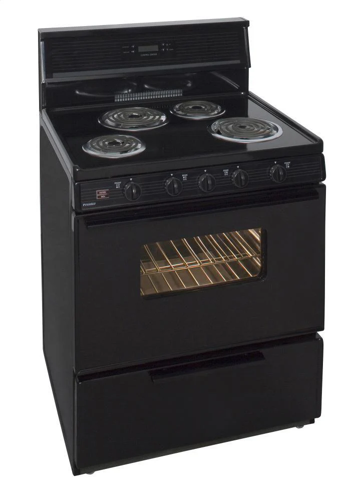 Premier EDK240BP 30 in. Freestanding Electric Range in Black - Image 2