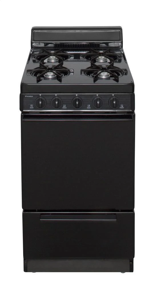 Premier SAK100BP0 20 in. Freestanding Gas Range in Black