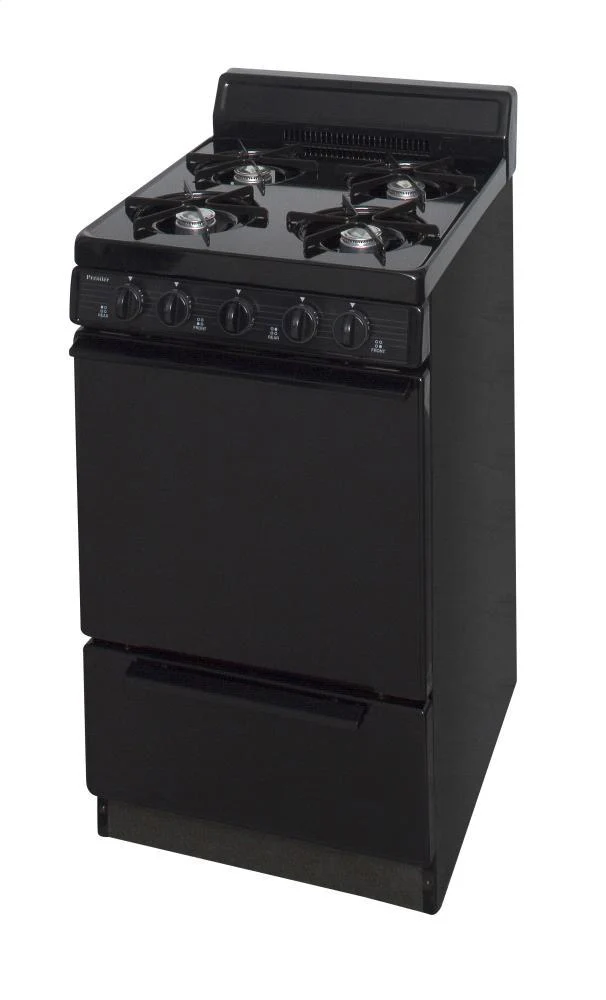 Premier SAK100BP0 20 in. Freestanding Gas Range in Black - Image 3