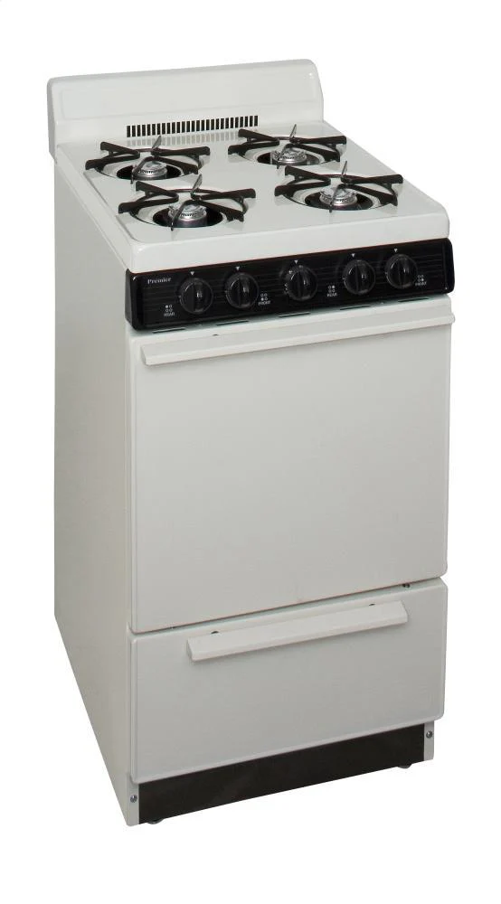 Premier SAK100TP0 20 in. Freestanding Gas Range in Biscuit - Image 2