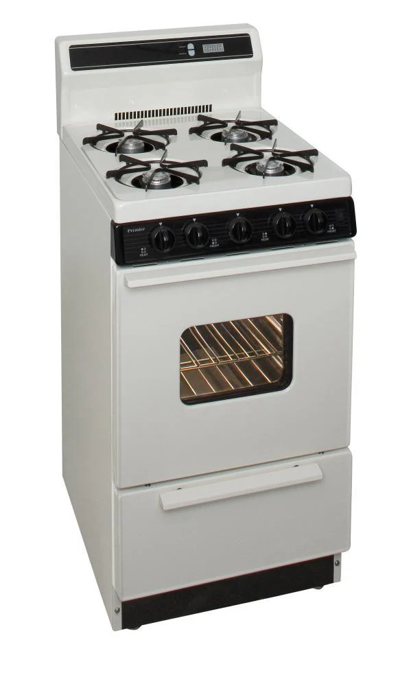Premier SAK220TP 20 in. Freestanding Gas Range in Biscuit - Image 2
