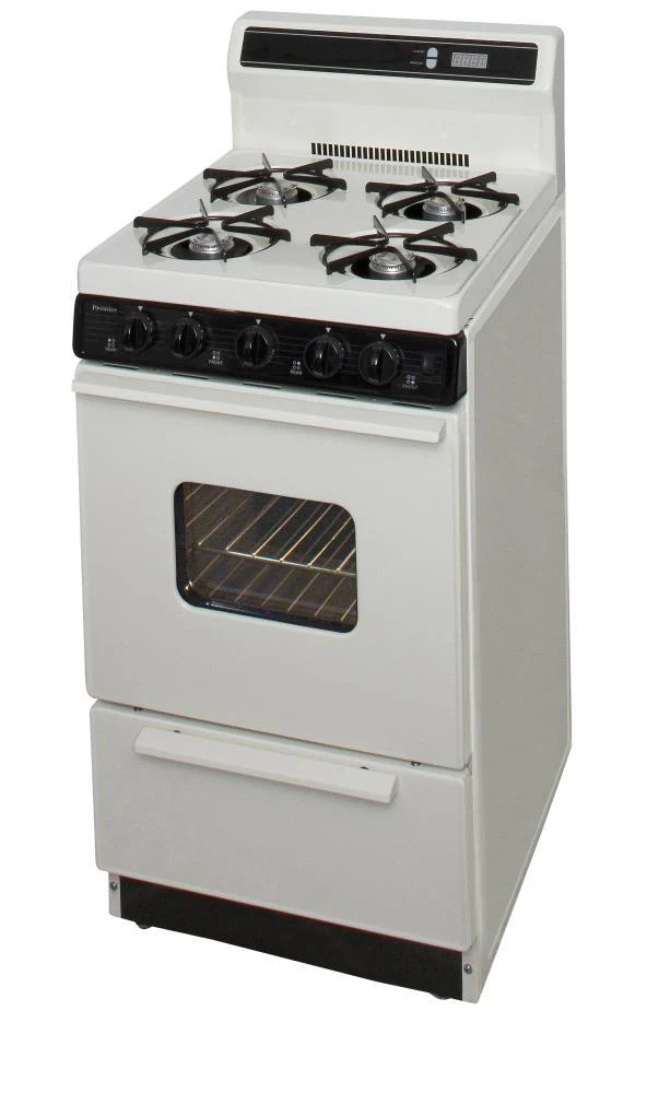 Premier SAK220TP 20 in. Freestanding Gas Range in Biscuit - Image 3