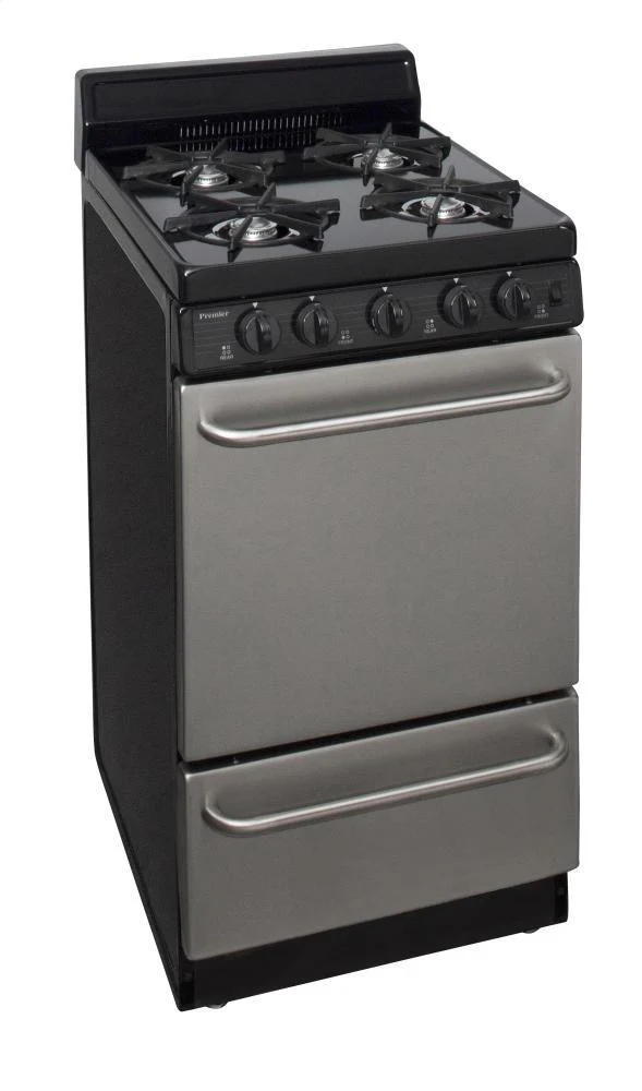 Premier SAK600BP 20 in. Freestanding Gas Range in Stainless Steel - Image 2
