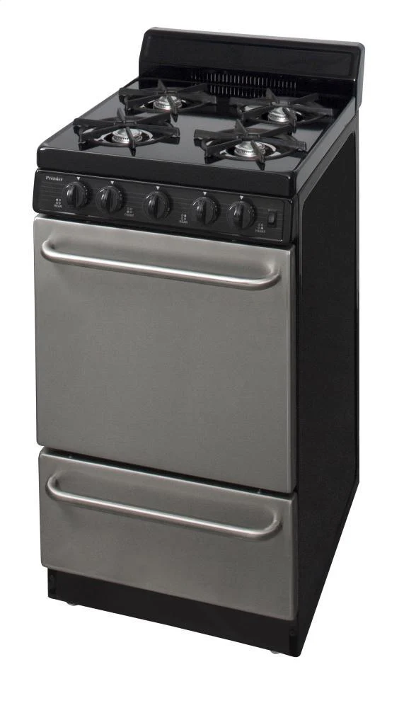 Premier SAK600BP 20 in. Freestanding Gas Range in Stainless Steel - Image 3