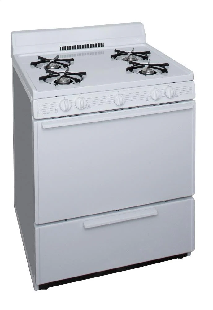 Premier SFK100OP 30 in. Freestanding Gas Range in White - Image 2