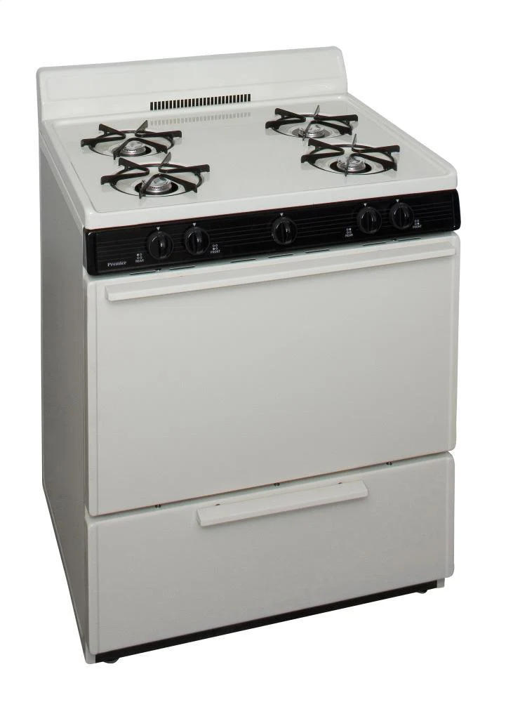 Premier SFK100TP 30 in. Freestanding Gas Range in Biscuit - Image 2