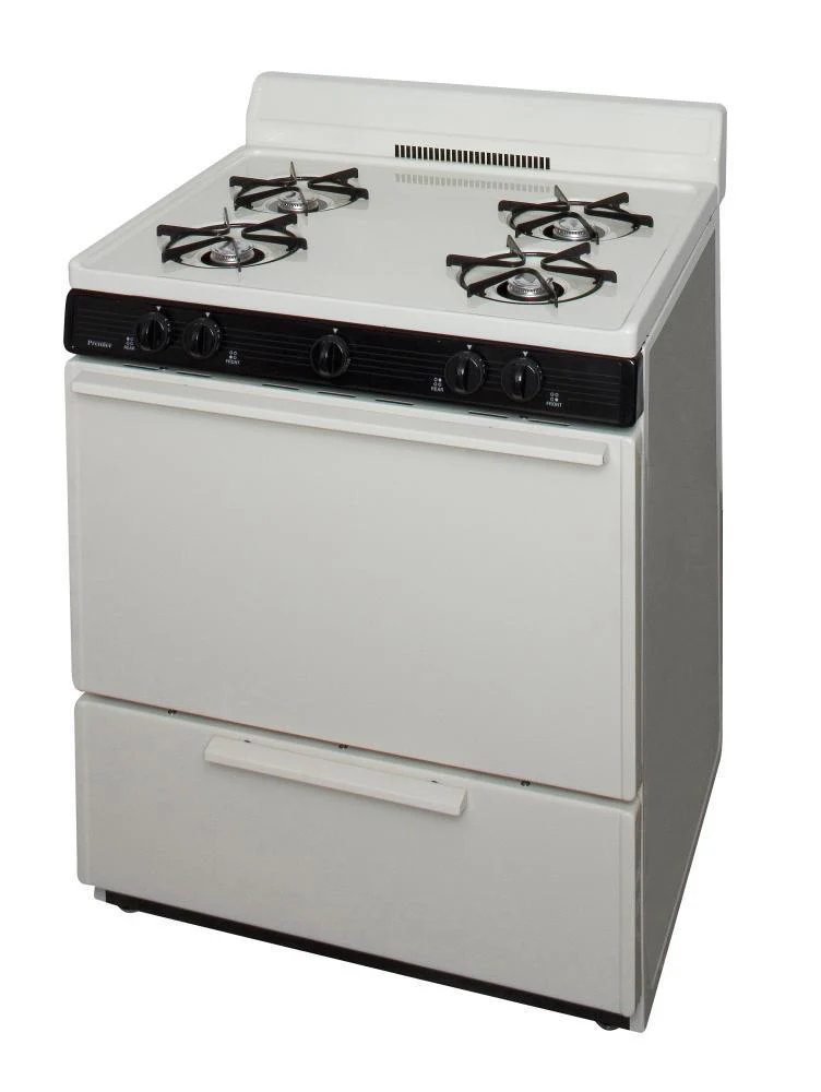 Premier SFK100TP 30 in. Freestanding Gas Range in Biscuit - Image 3
