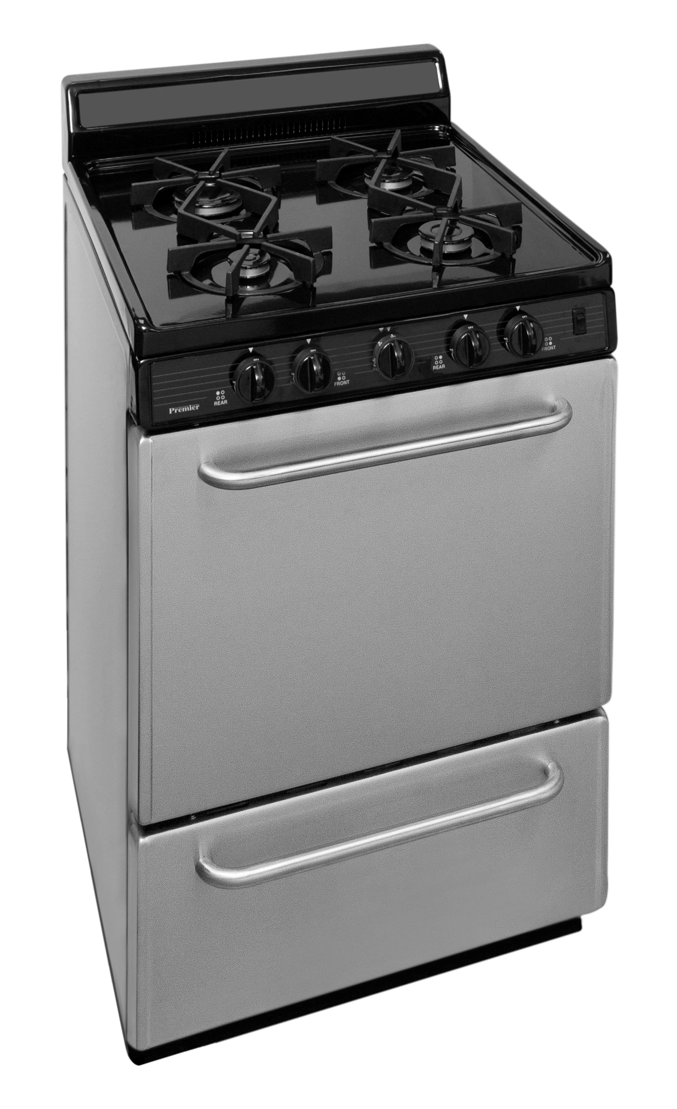 Premier SJK600BP 24" Freestanding Sealed Burner Gas Range in Stainless Steel - Image 2