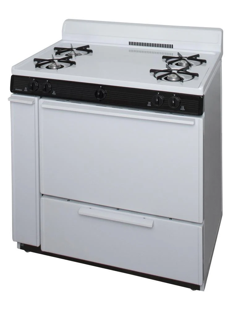 Premier SLK100WP0 36 in. Freestanding Gas Range in White - Image 3