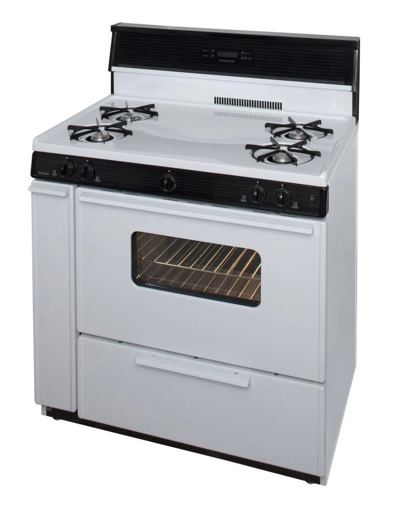 Premier SLK240WP0 36 in. Freestanding Gas Range in White - Image 3
