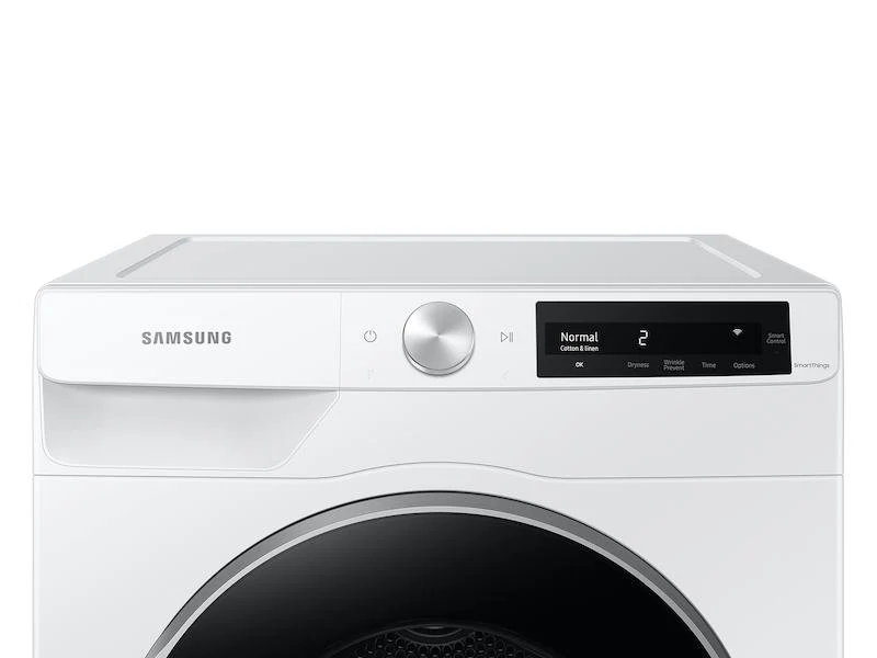 Samsung DV25B6900HW 4.0 cu. ft. Heat Pump Dryer with AI Smart Dial and Wi-Fi Connectivity in White - Image 2