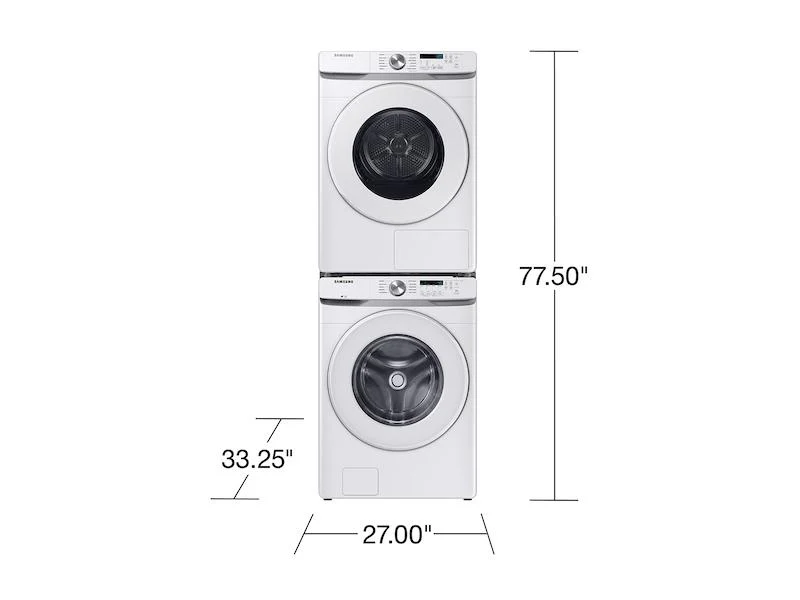 Samsung DV45DG6000HW 7.5 cu. ft. Large Capacity Ventless Hybrid Heat Pump Dryer with Wi-Fi in White - Image 4