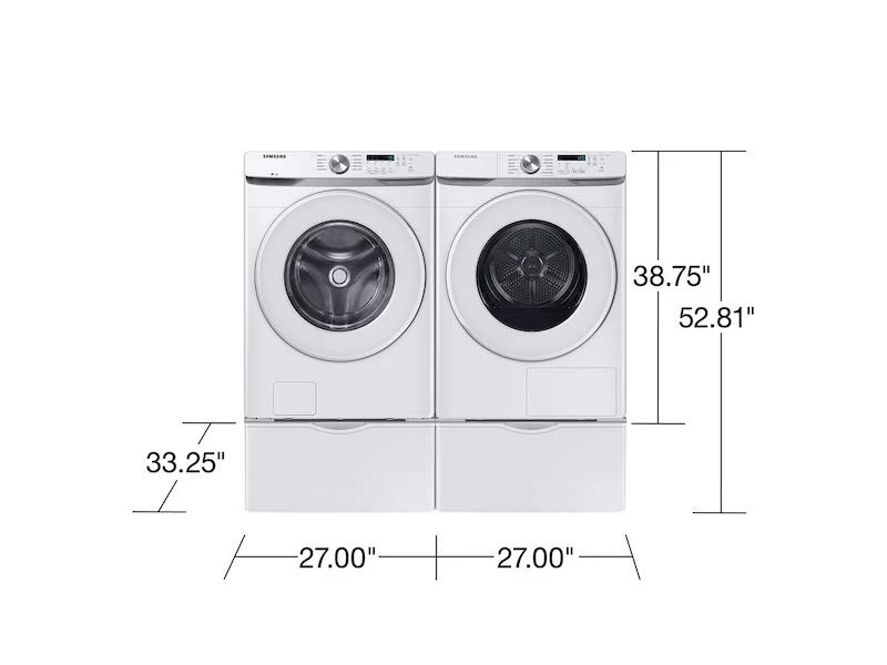 Samsung DV45DG6000HW 7.5 cu. ft. Large Capacity Ventless Hybrid Heat Pump Dryer with Wi-Fi in White - Image 5