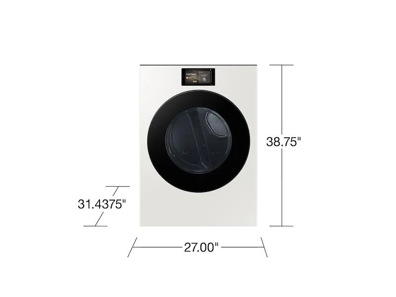 Samsung DV90F53AGY Bespoke AI Front Load Gas Dryer - Image 2