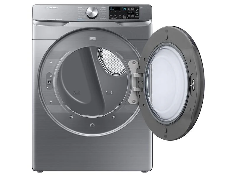 Samsung DVE45B6300P 7.5 cu. ft. Smart Electric Dryer with Steam Sanitize+ in Platinum - Image 8