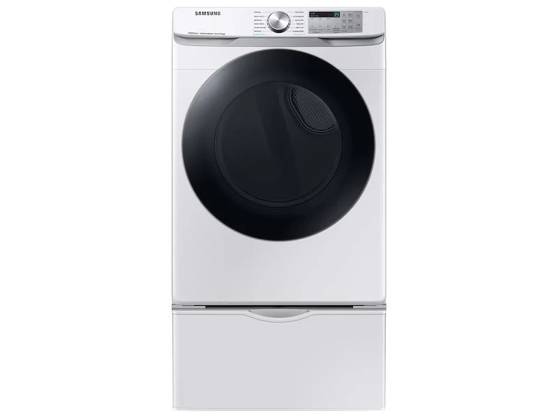 Samsung DVE45B6300W 7.5 cu. ft. Smart Electric Dryer with Steam Sanitize+ in White - Image 3